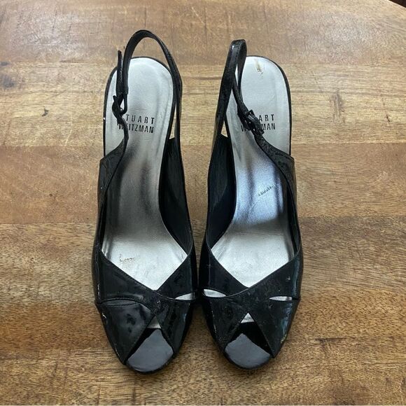 Vintage Avant Garde 1990s Lucite Wedge 6.5 M - Picture 3 of 7